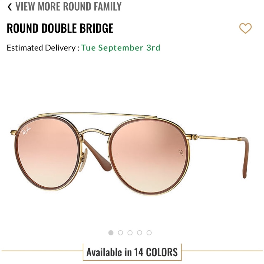Round Double Bridge RayBan Sunglasses